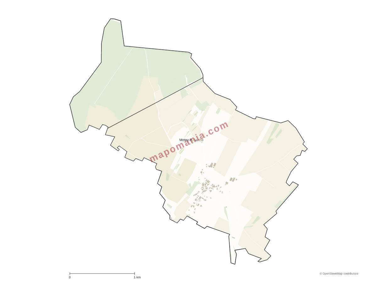 Carte de Motey-Besuche à personnaliser