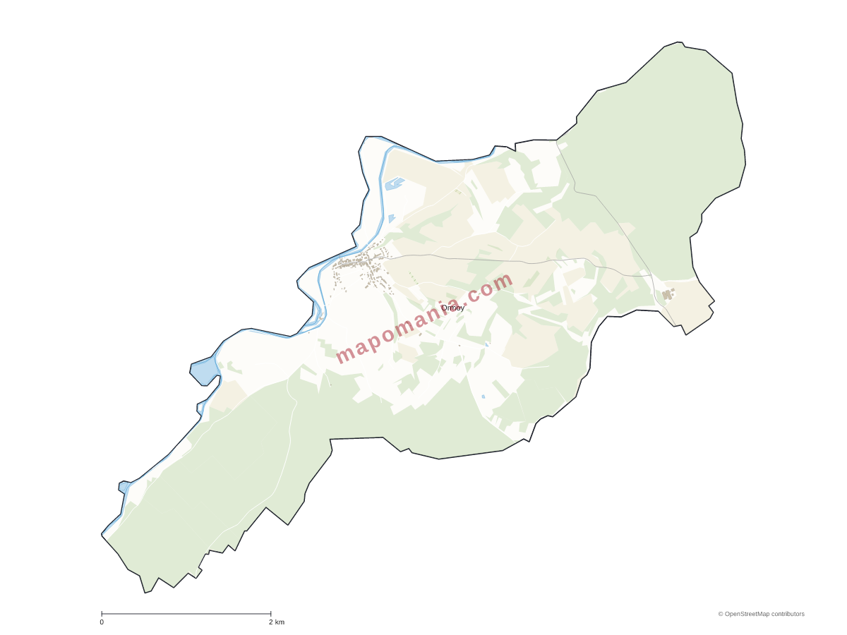 Carte de Ormoy à personnaliser