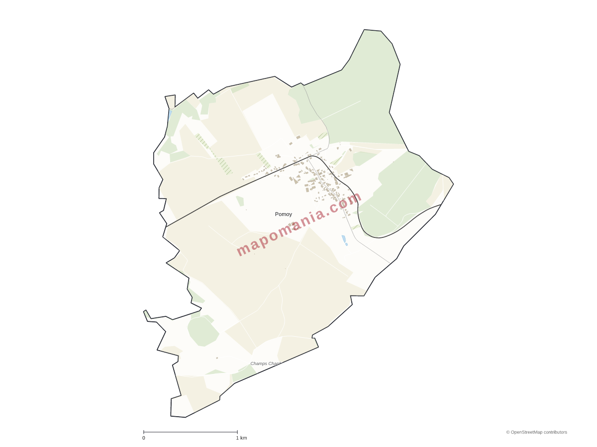 Carte de Pomoy à personnaliser