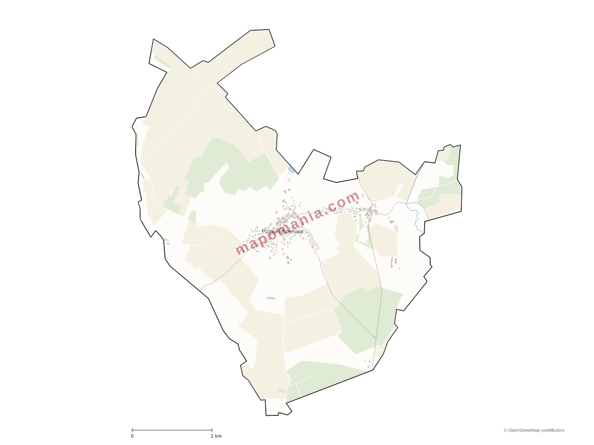 Carte de Pusy-et-Épenoux à personnaliser