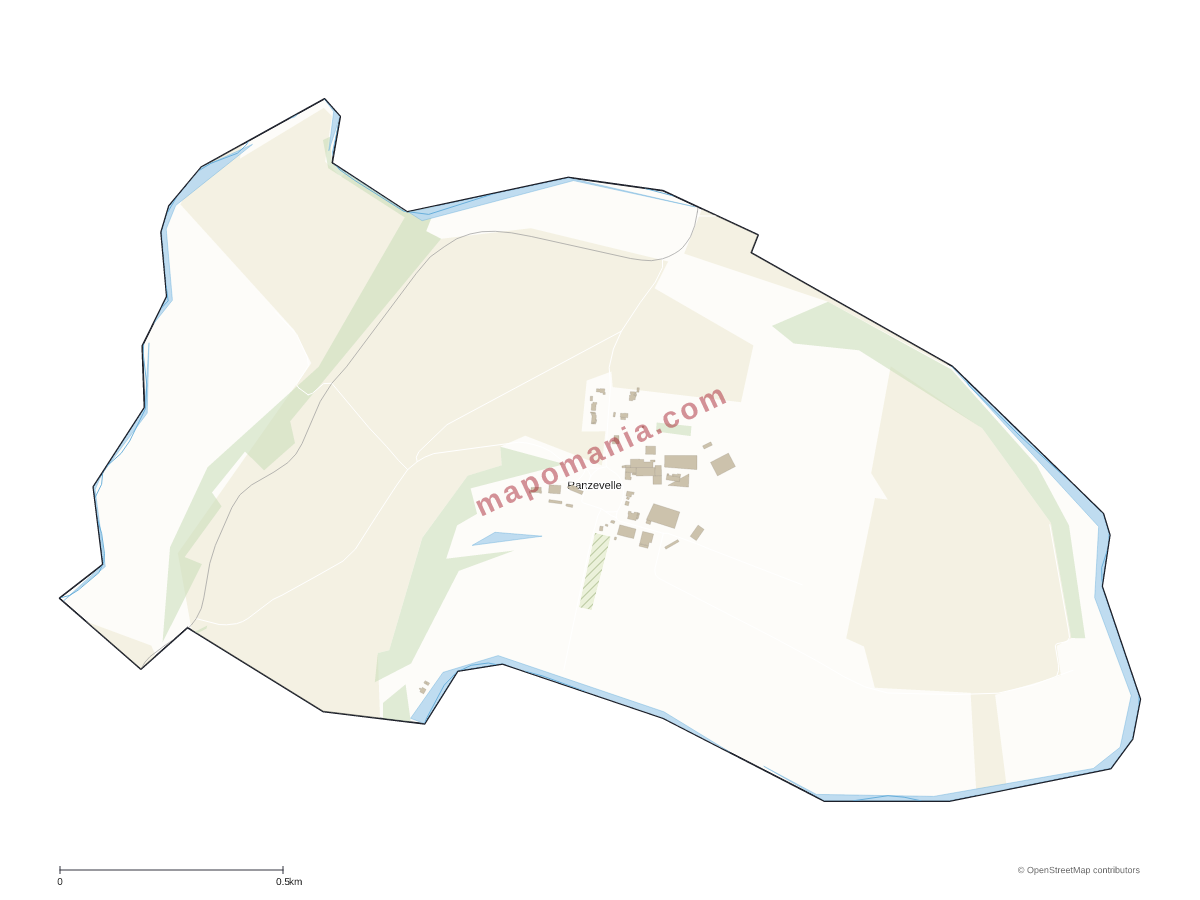 Carte de Ranzevelle à personnaliser