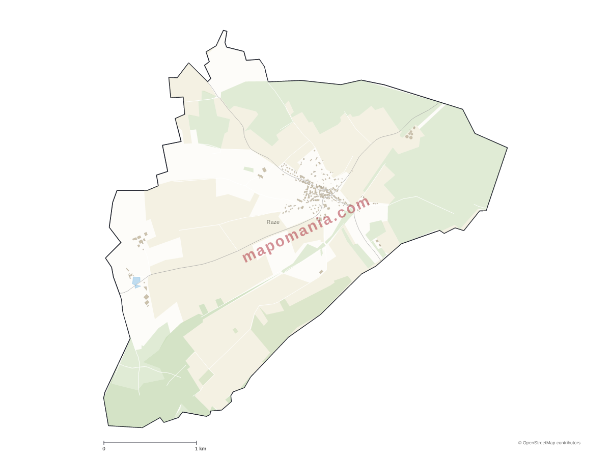 Carte de Raze à personnaliser