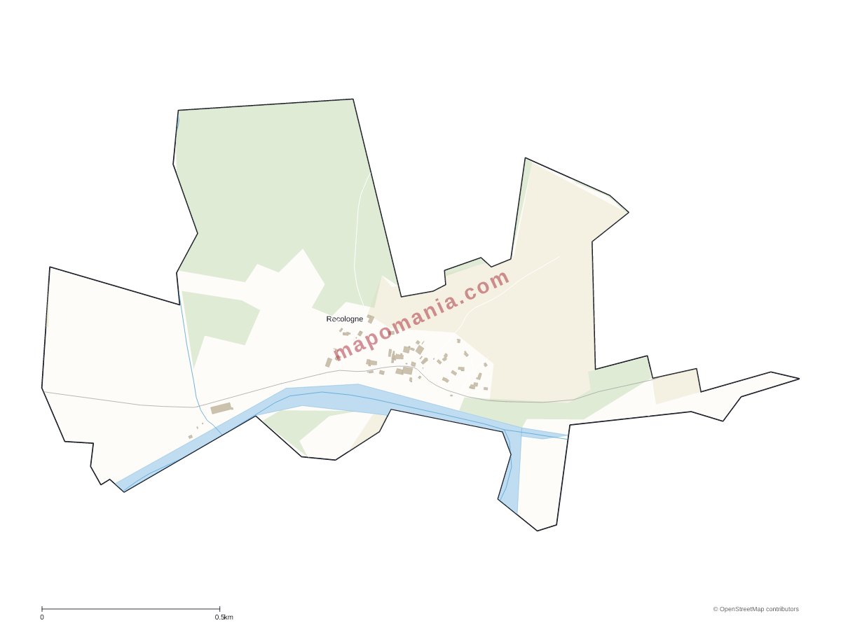 Carte de Recologne à personnaliser