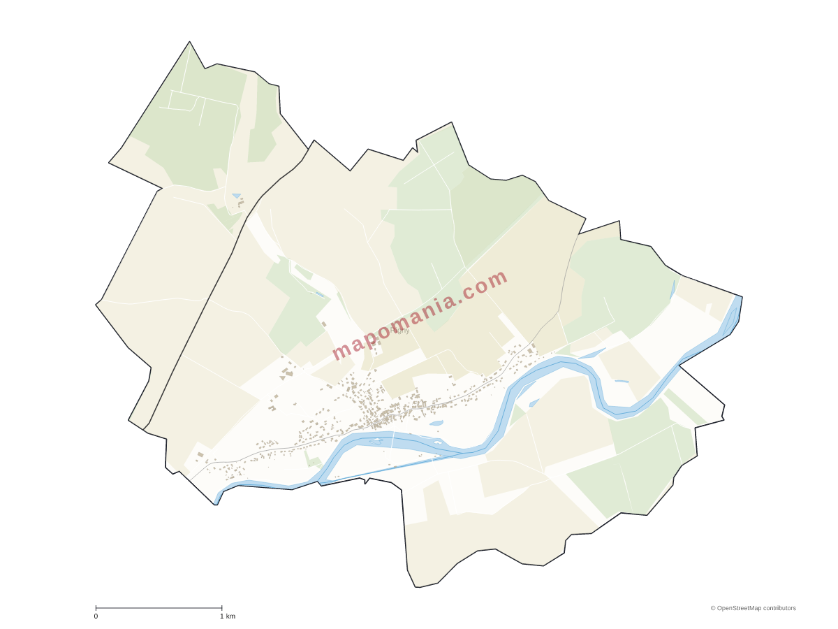 Carte de Rigny à personnaliser