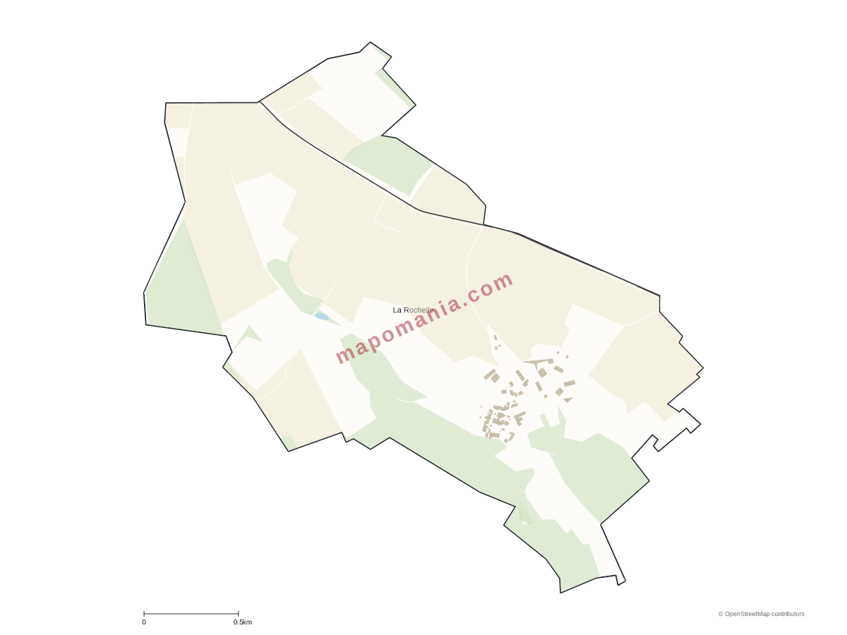Carte de La Rochelle à personnaliser