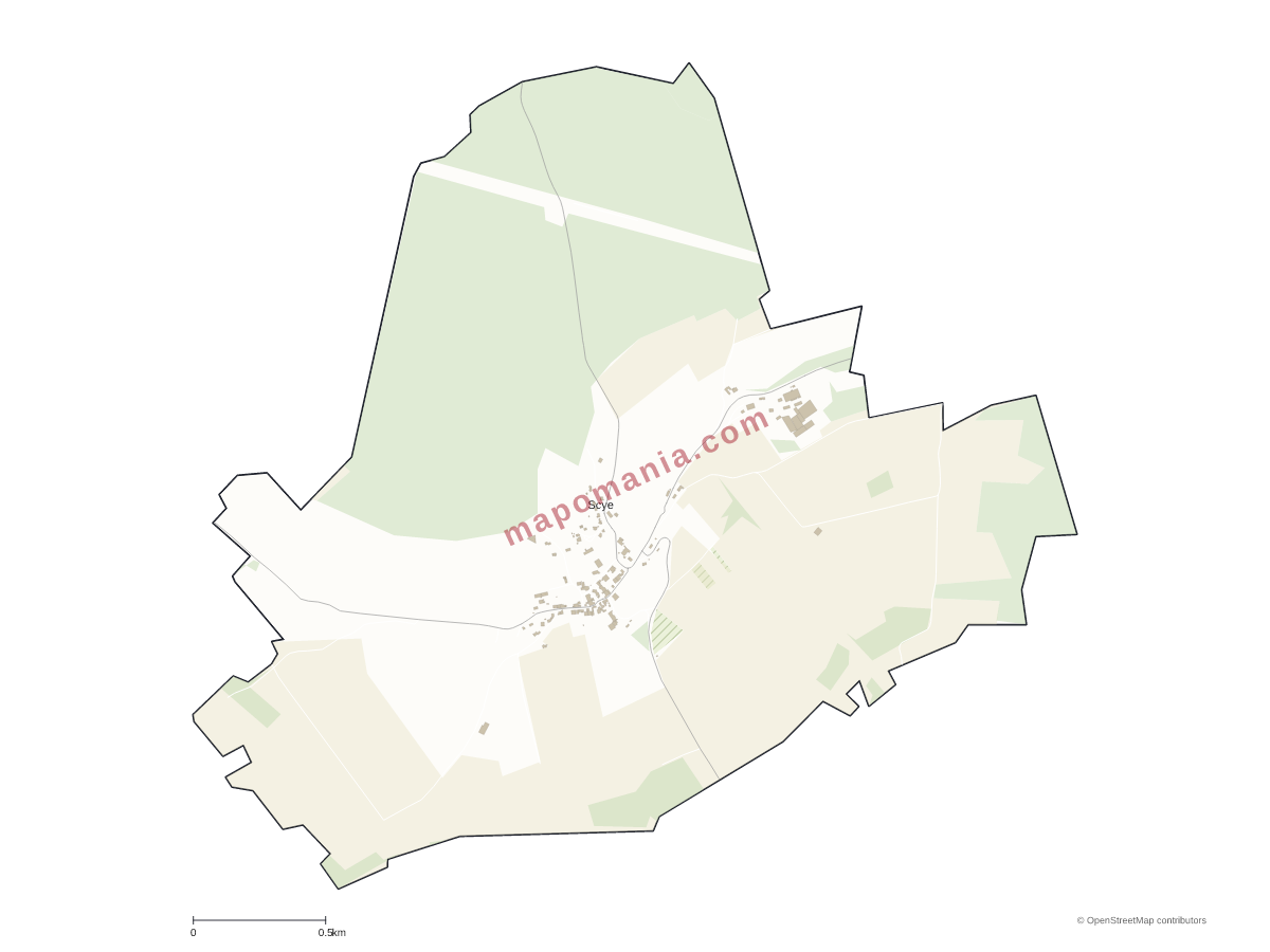 Carte de Scye à personnaliser
