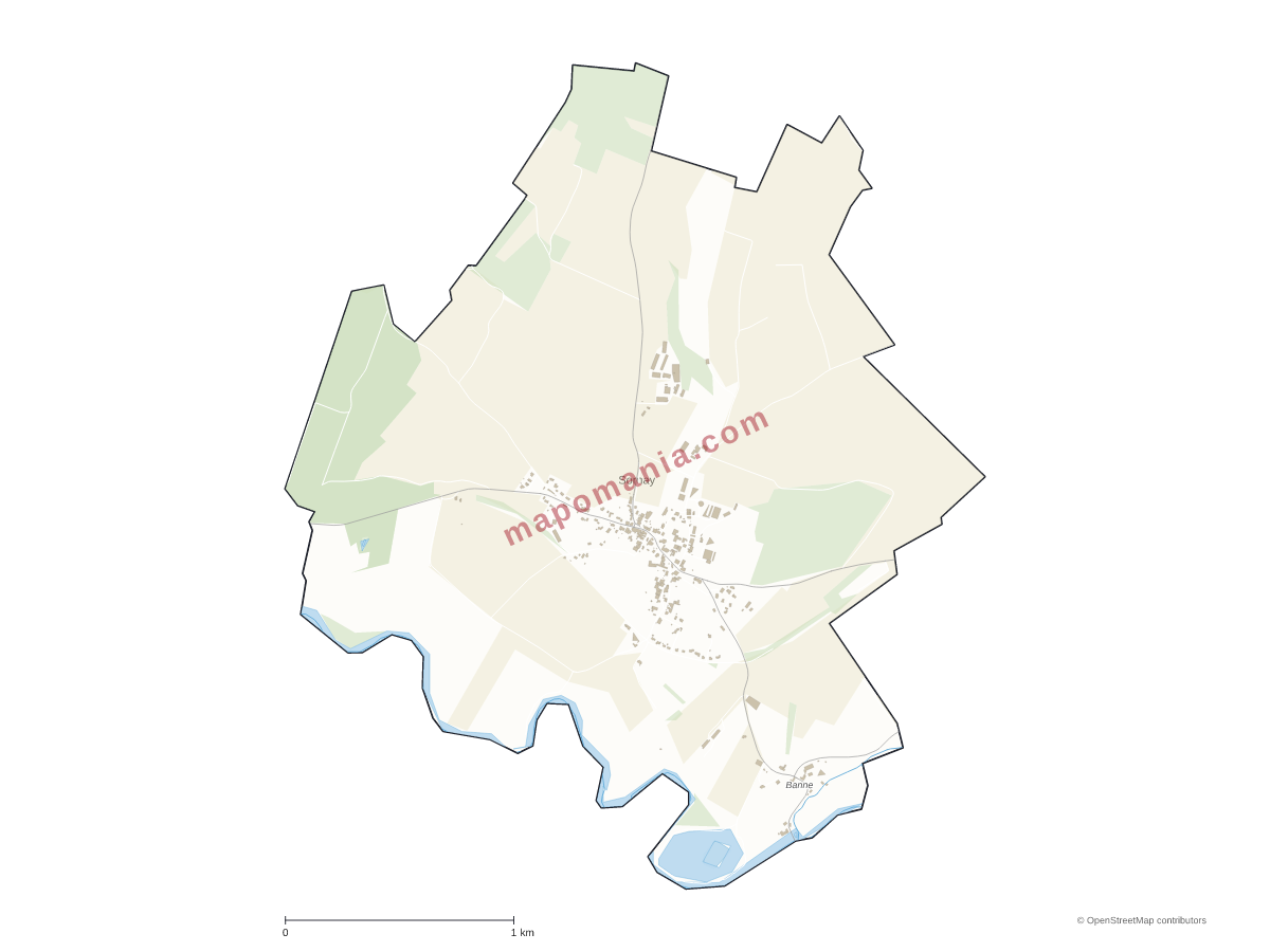 Carte de Sornay à personnaliser