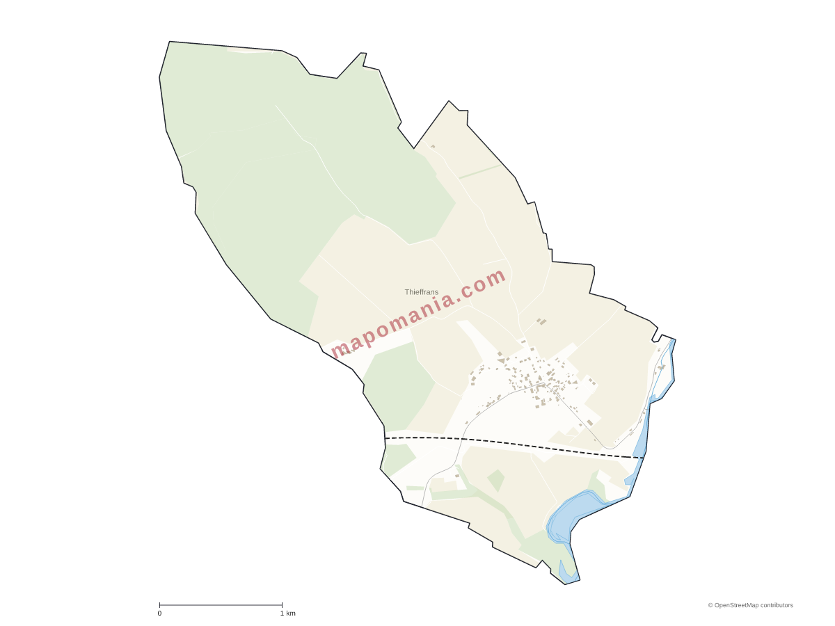 Carte de Thieffrans à personnaliser