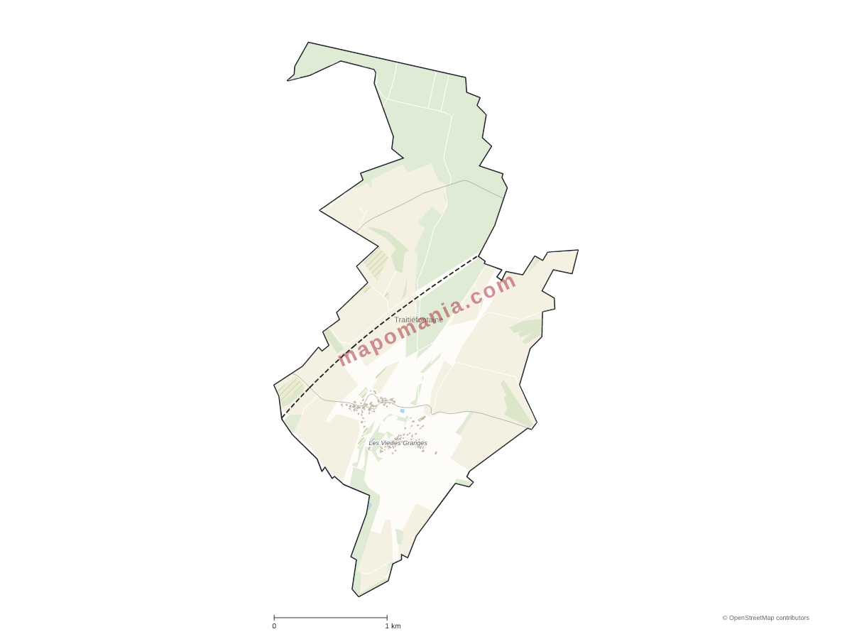 Carte de Traitiéfontaine à personnaliser