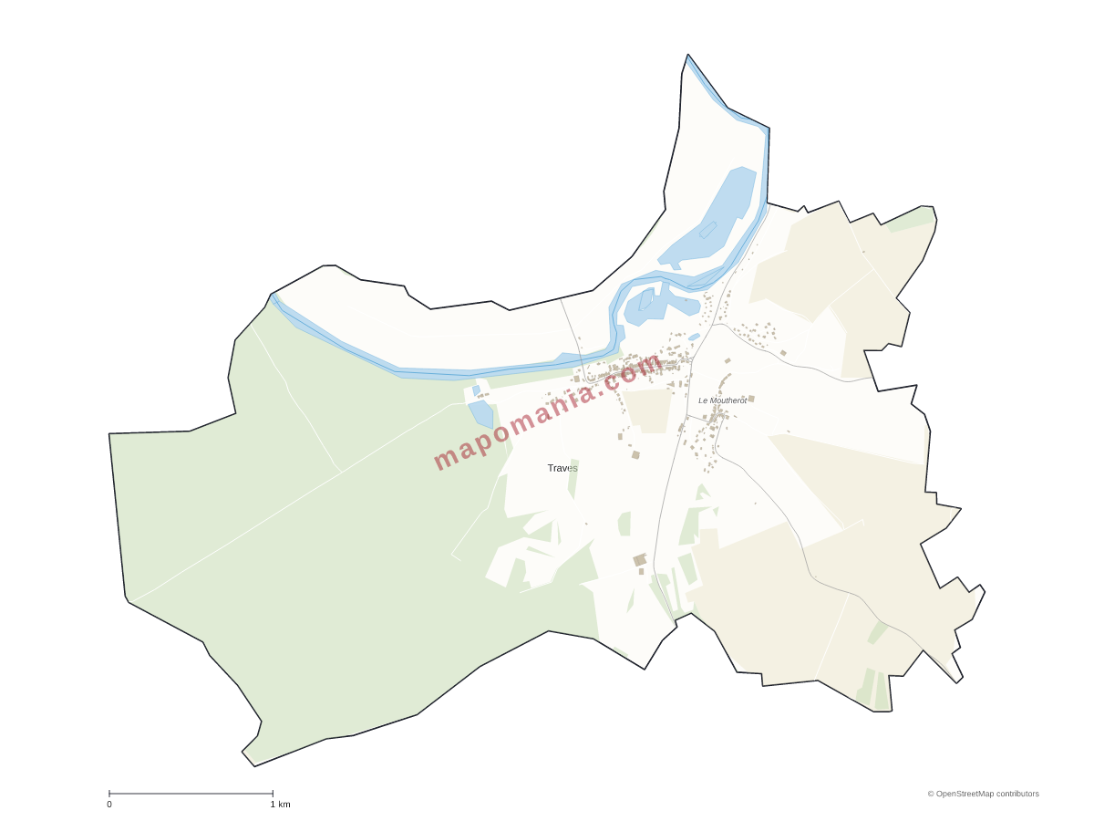Carte de Traves à personnaliser
