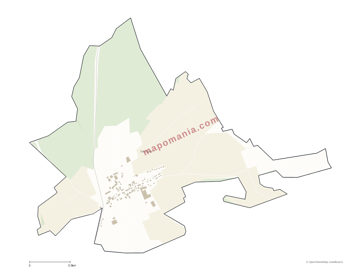 Carte de Varogne à personnaliser