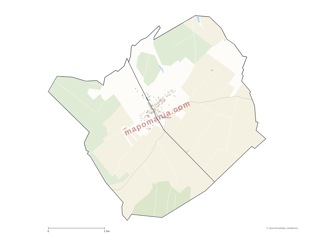 Carte de Venère à personnaliser
