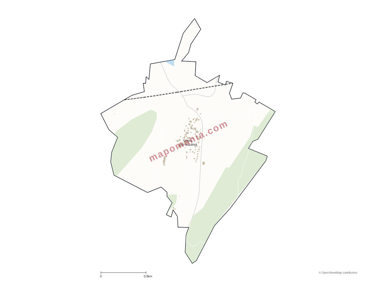 Carte de Villers-sur-Saulnot à personnaliser