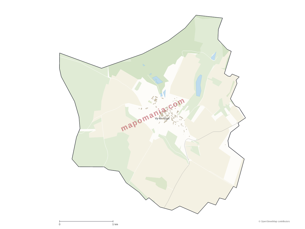 Carte de Vy-lès-Rupt à personnaliser