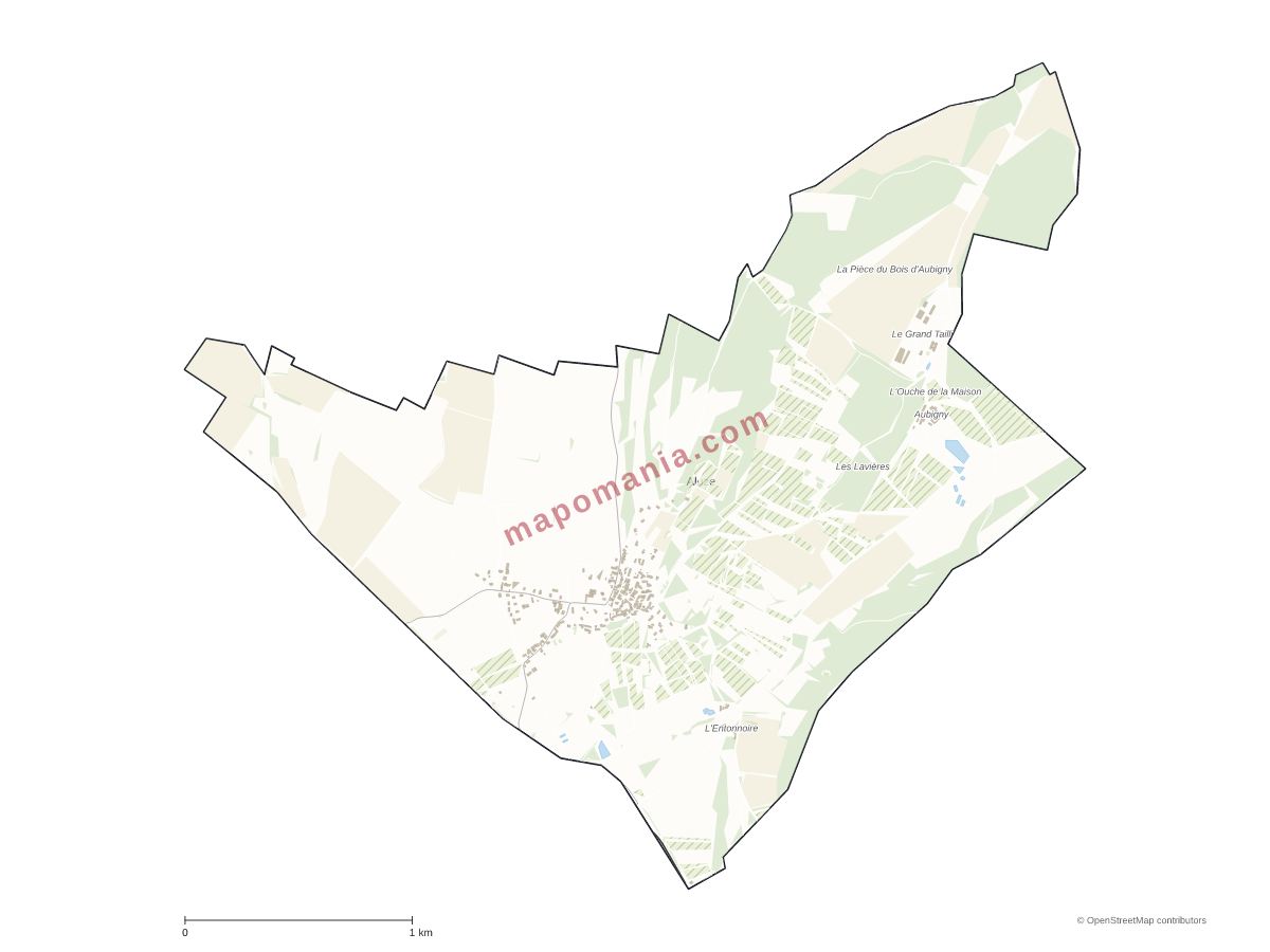 Carte de Aluze à personnaliser