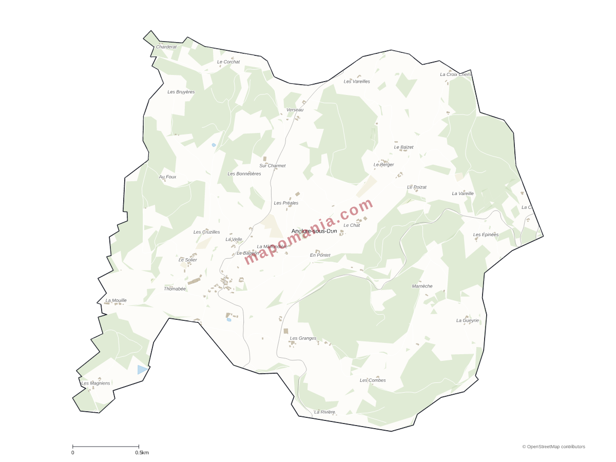 Carte de Anglure-sous-Dun à personnaliser