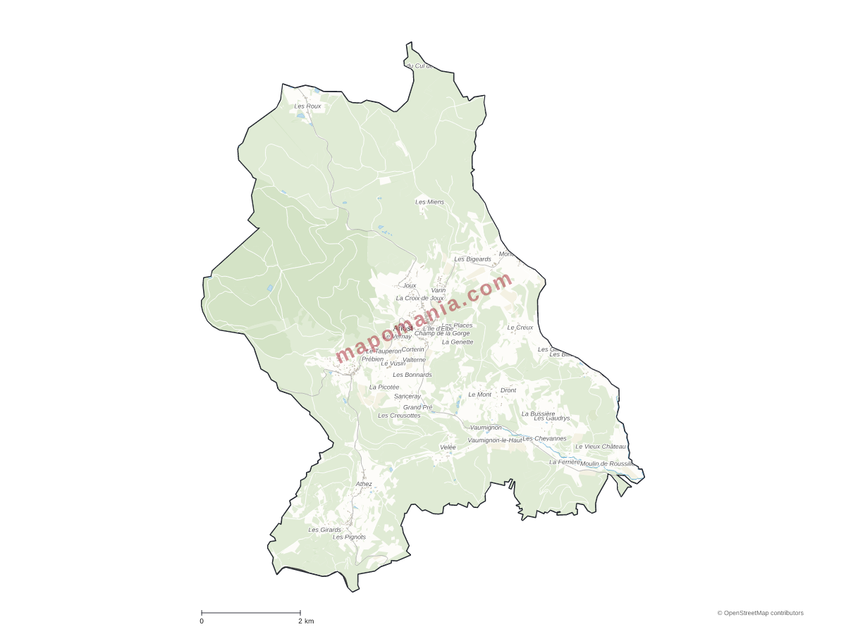 Carte de Anost à personnaliser