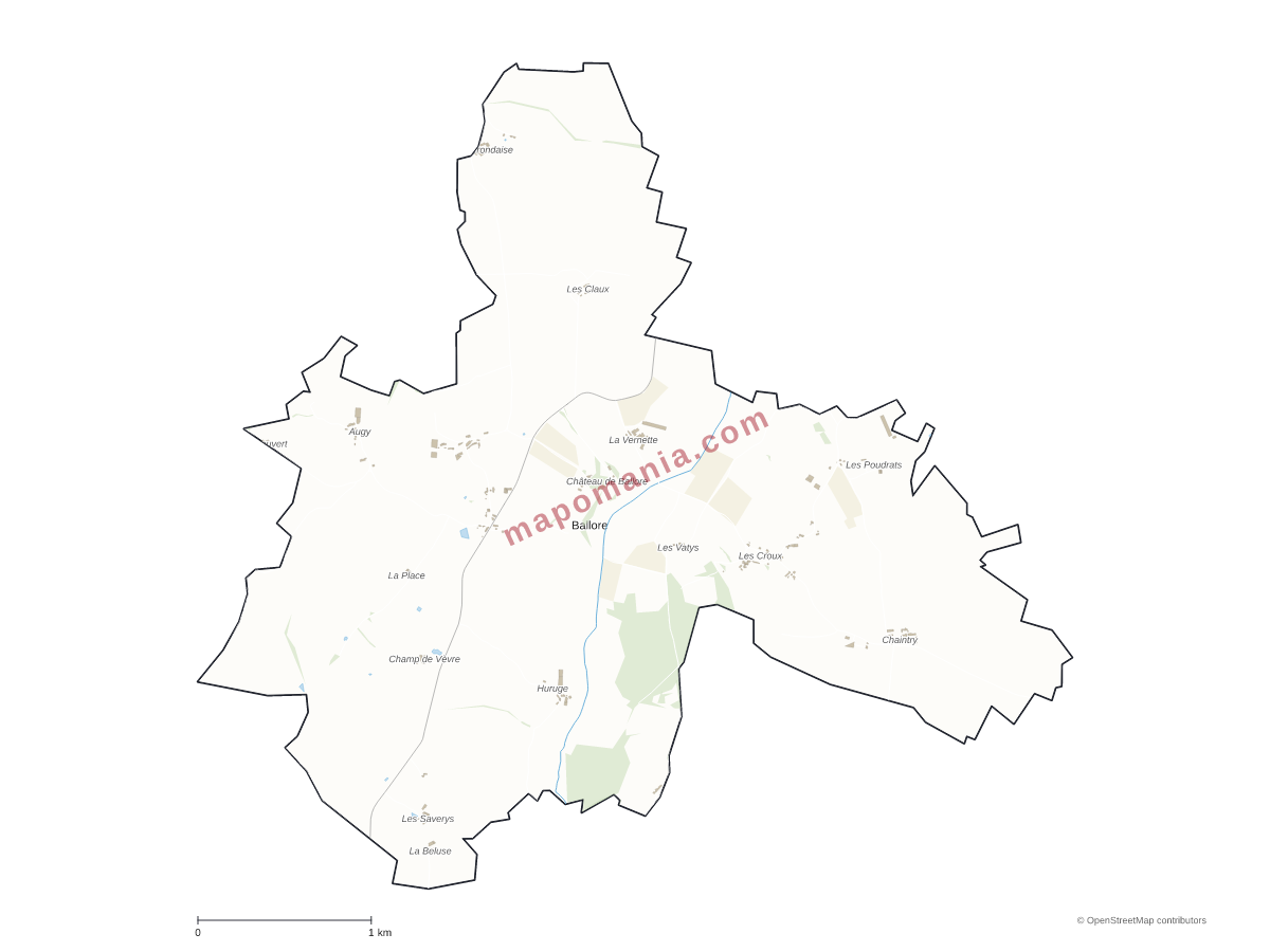 Carte de Ballore à personnaliser