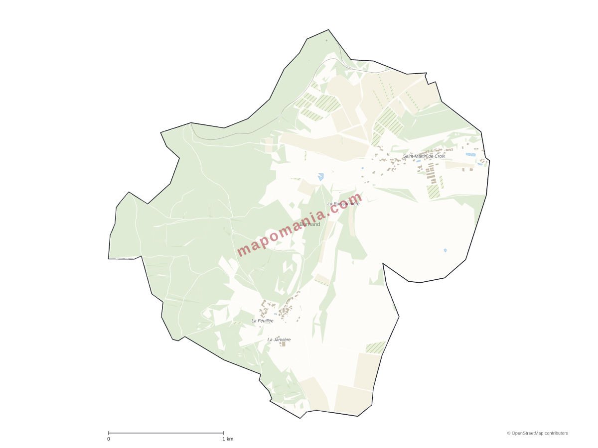 Carte de Burnand à personnaliser