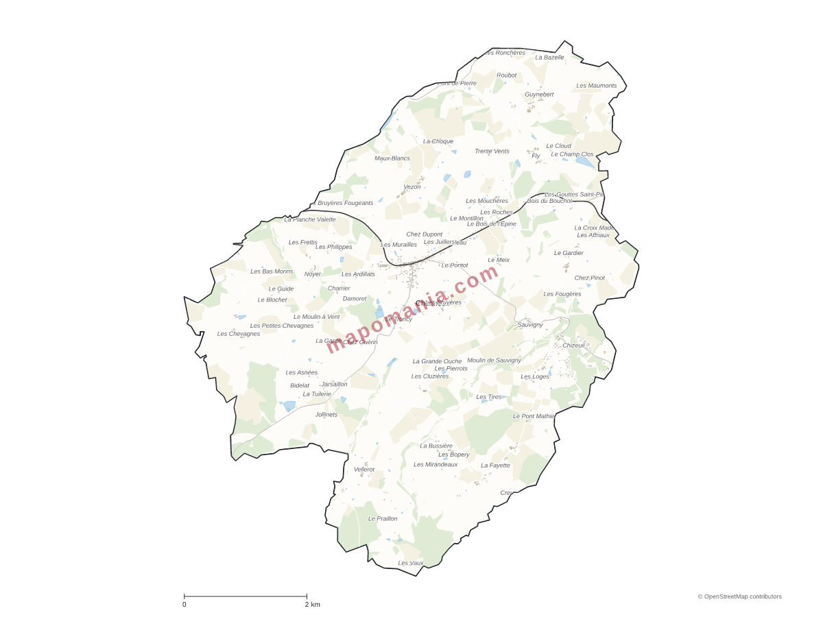 Carte de Chalmoux à personnaliser