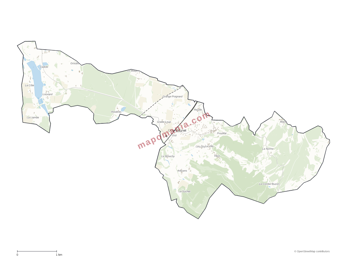 Carte de Champagnat à personnaliser