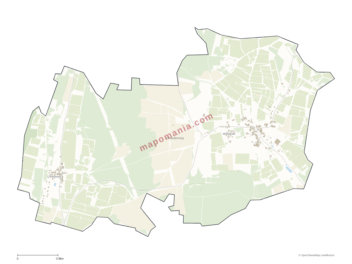 Carte de Chardonnay à personnaliser