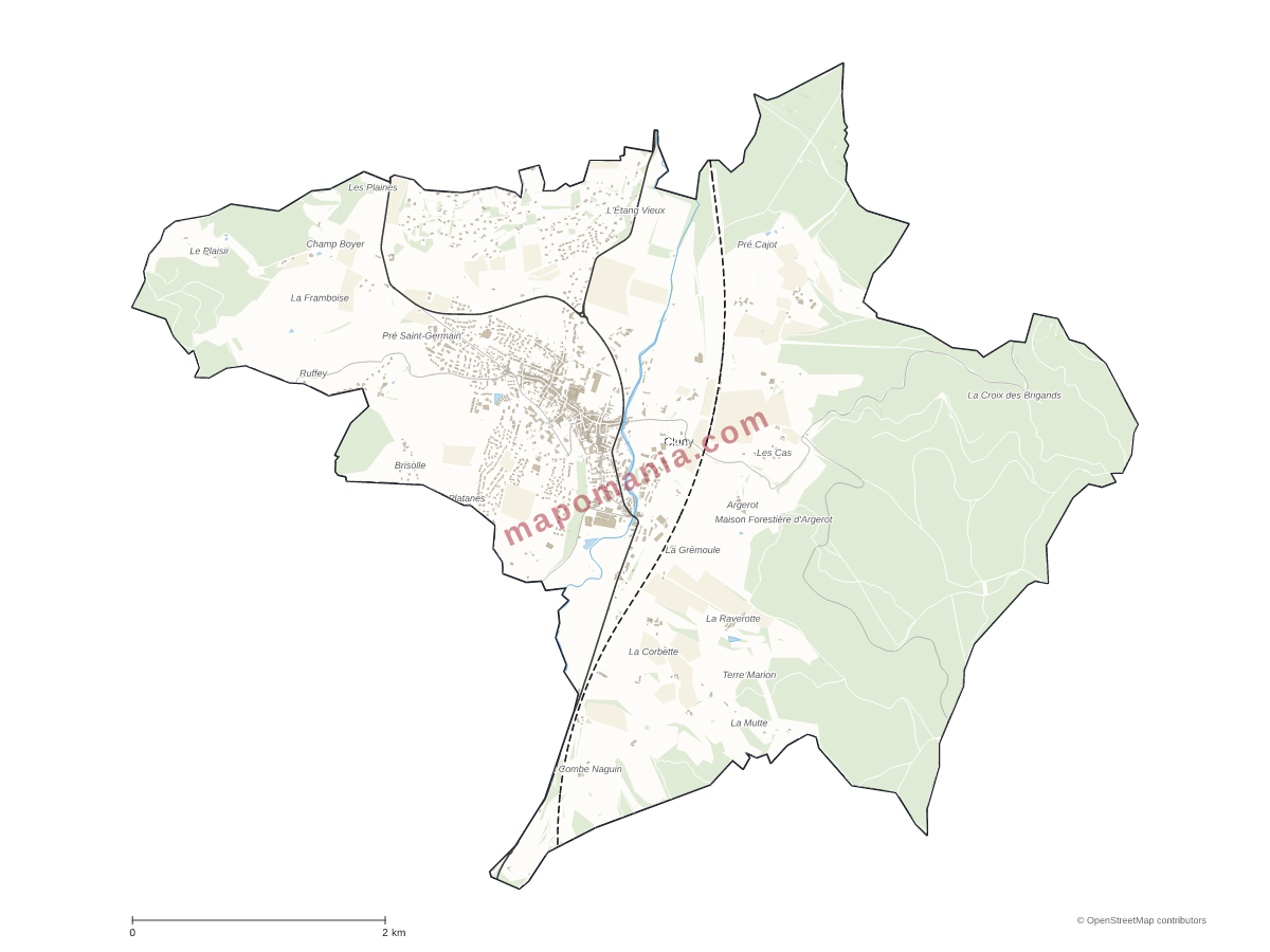 Carte de Cluny à personnaliser