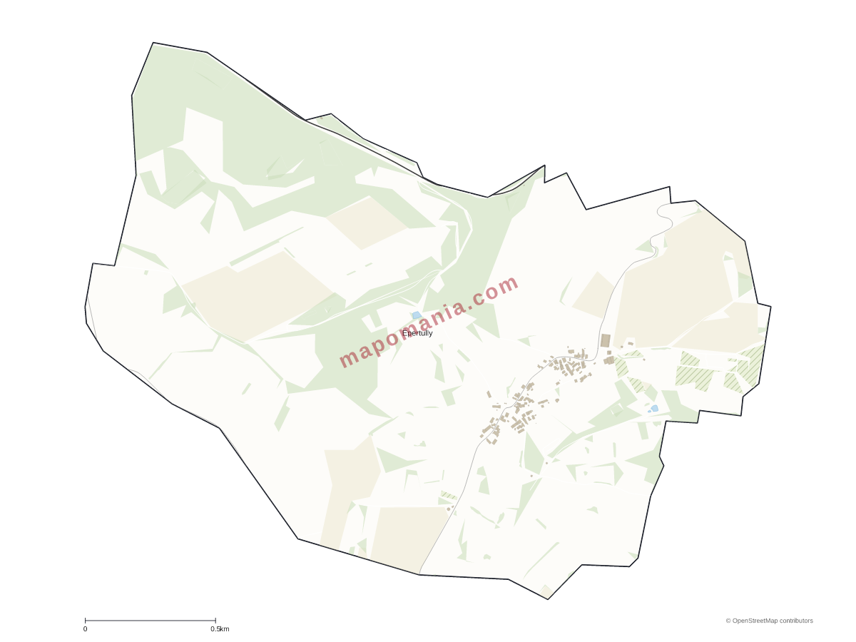Carte de Épertully à personnaliser