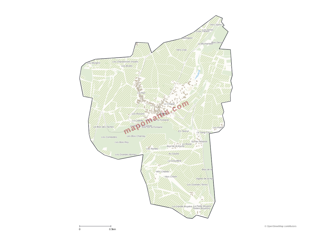 Carte de Fuissé à personnaliser
