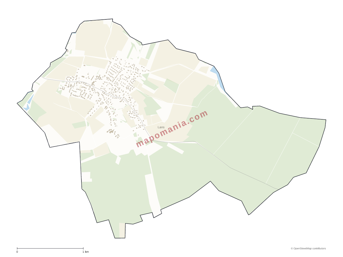 Carte de Lans à personnaliser