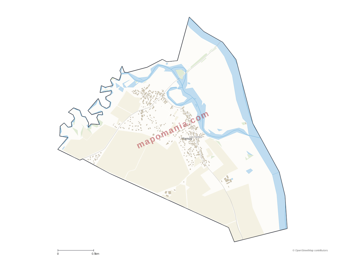 Carte de Marnay à personnaliser
