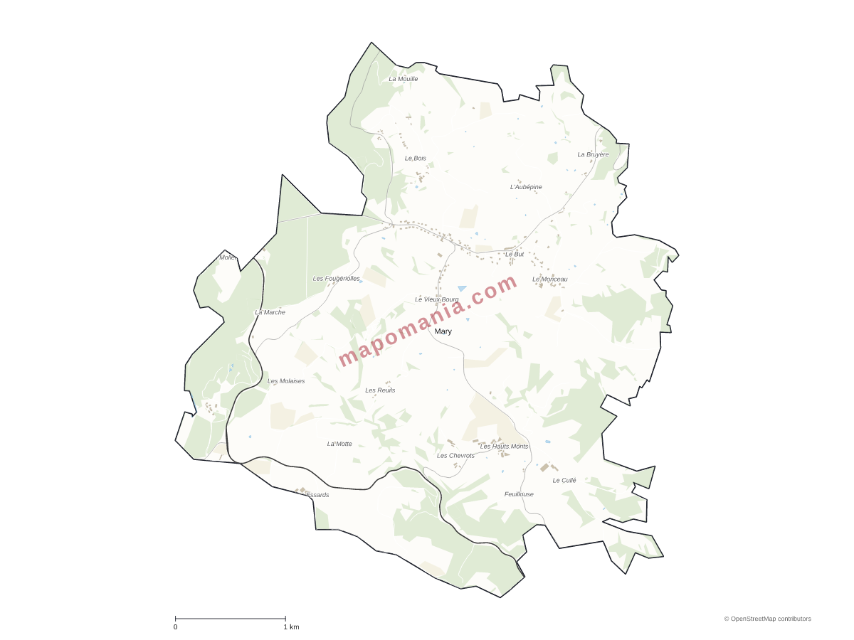 Carte de Mary à personnaliser