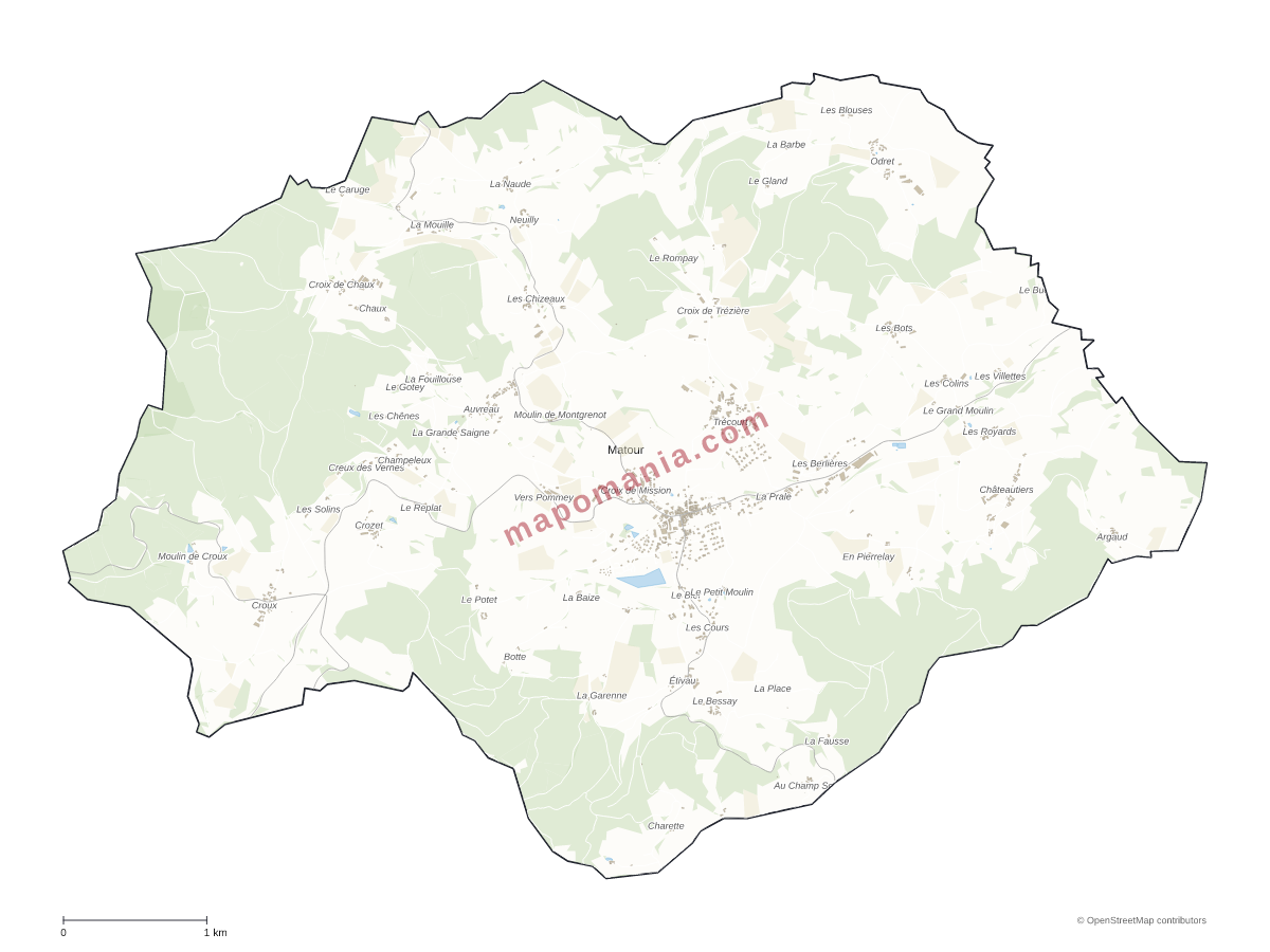 Carte de Matour à personnaliser