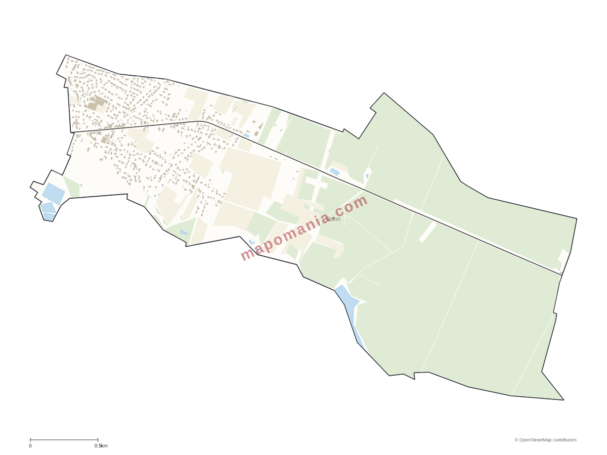 Carte de Oslon à personnaliser