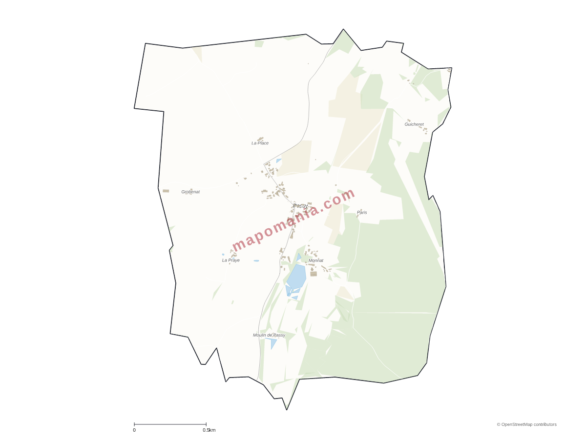 Carte de Passy à personnaliser