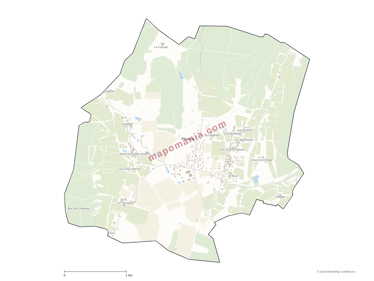 Carte de Péronne à personnaliser