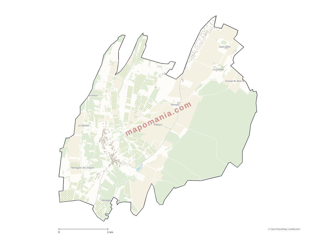 Carte de Plottes à personnaliser
