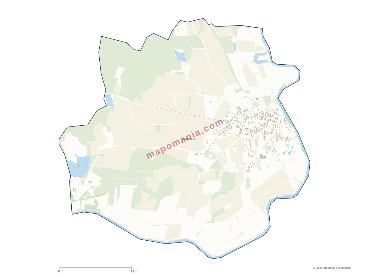Carte de Ratenelle à personnaliser