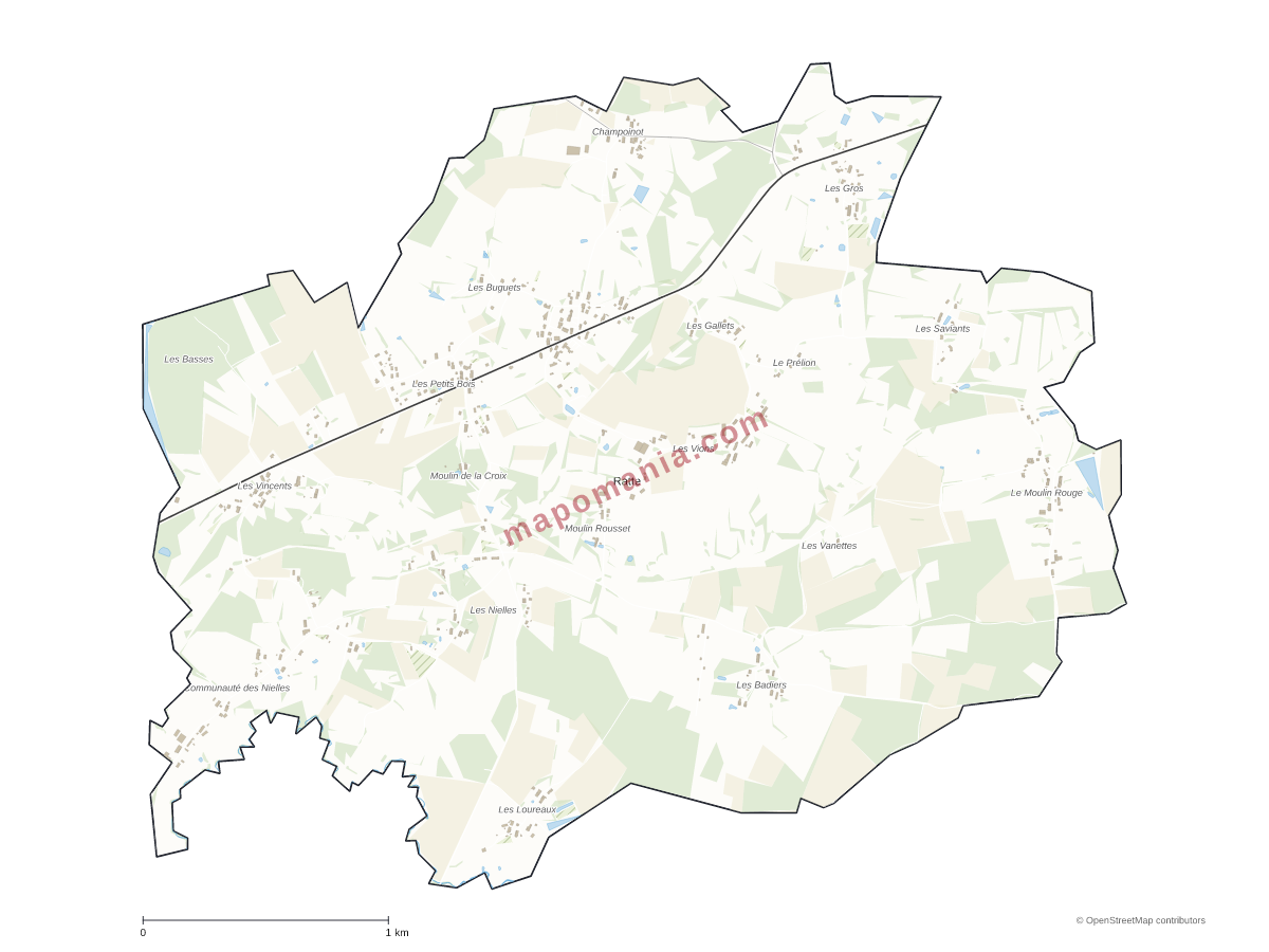 Carte de Ratte à personnaliser
