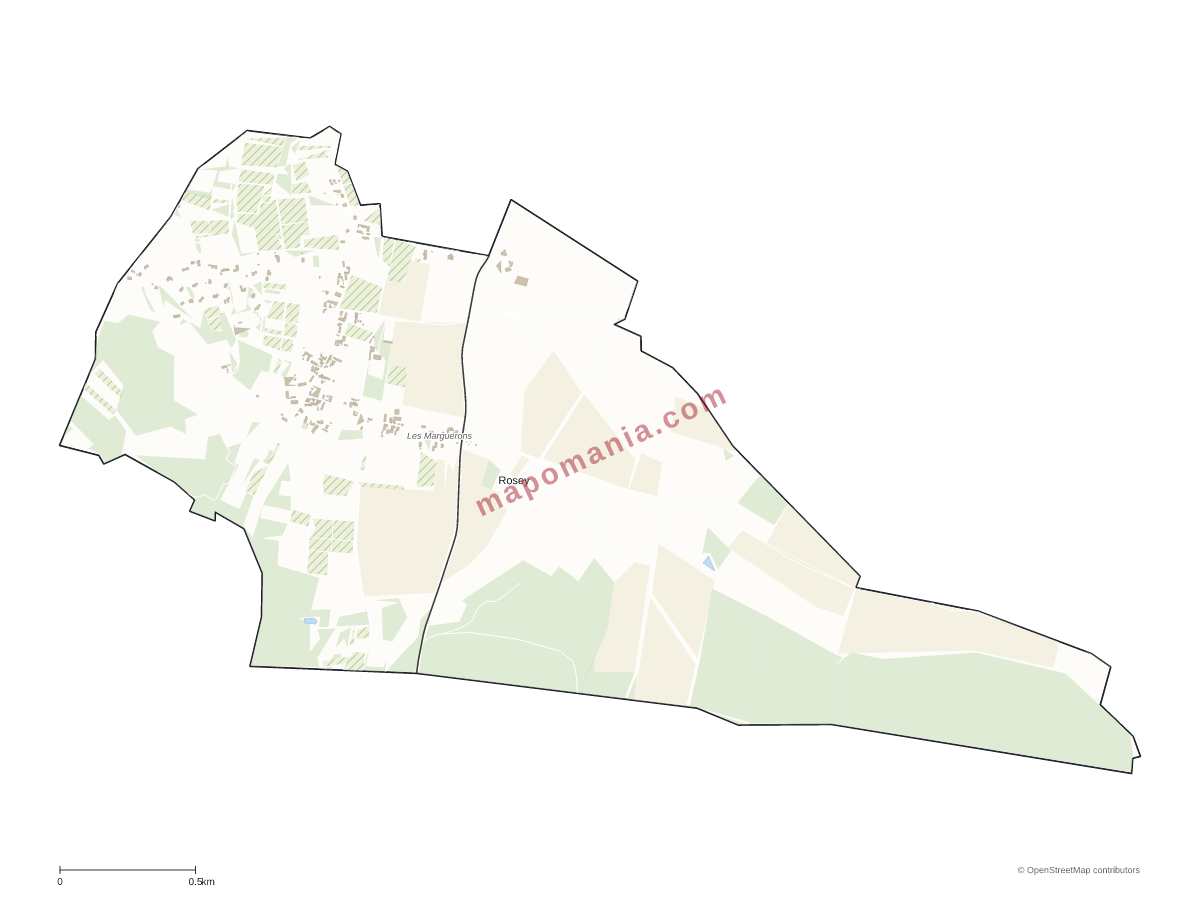 Carte de Rosey à personnaliser
