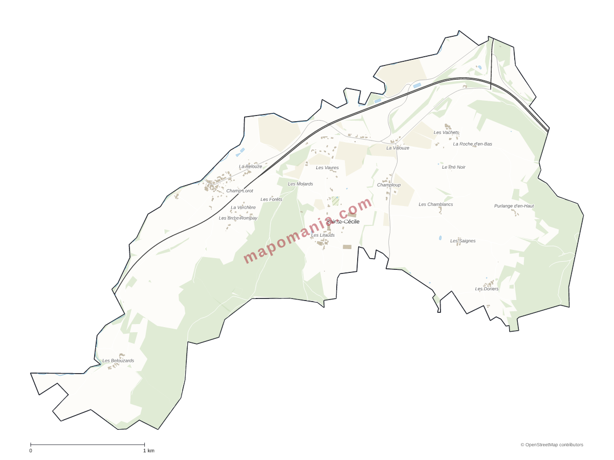 Carte de Sainte-Cécile à personnaliser