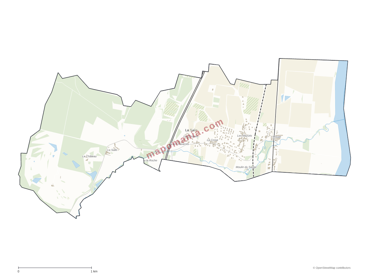 Carte de La Salle à personnaliser