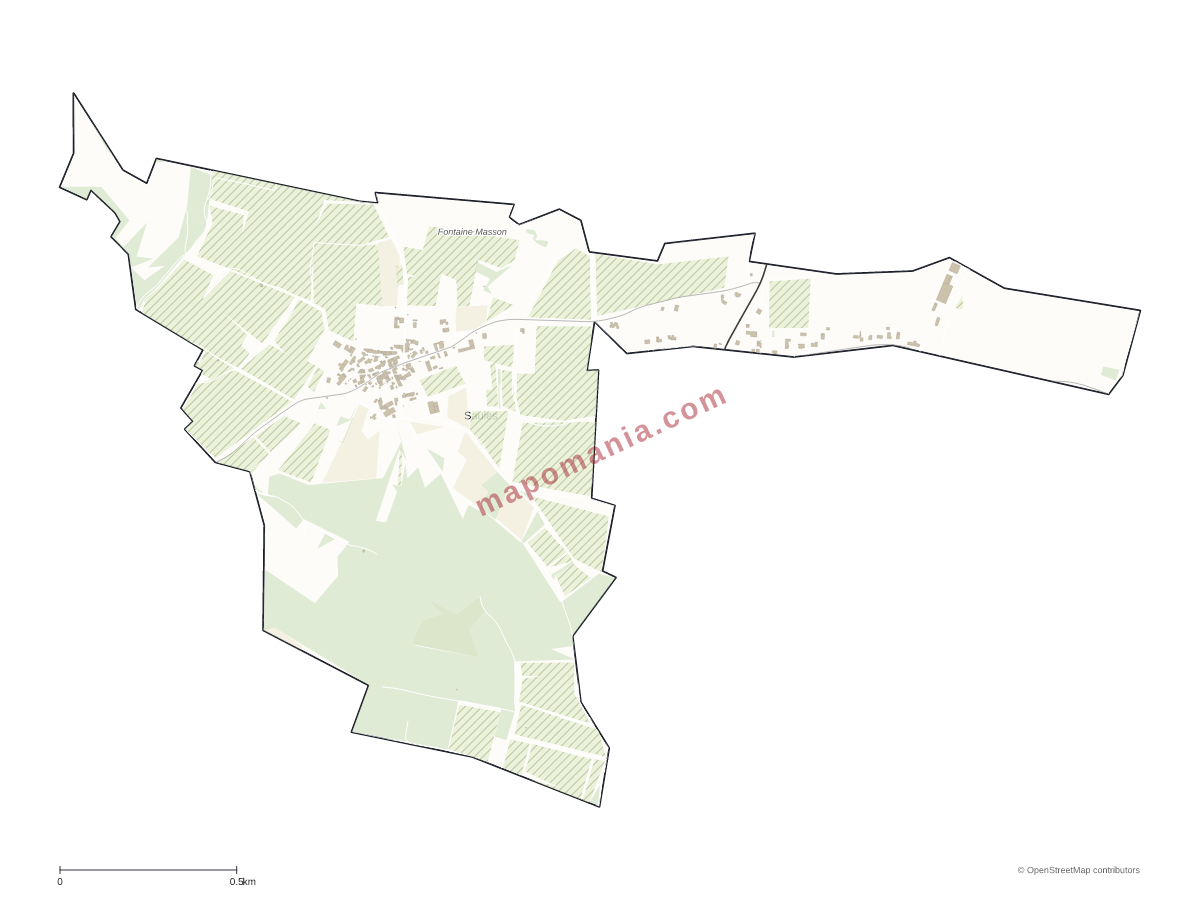 Carte de Saules à personnaliser