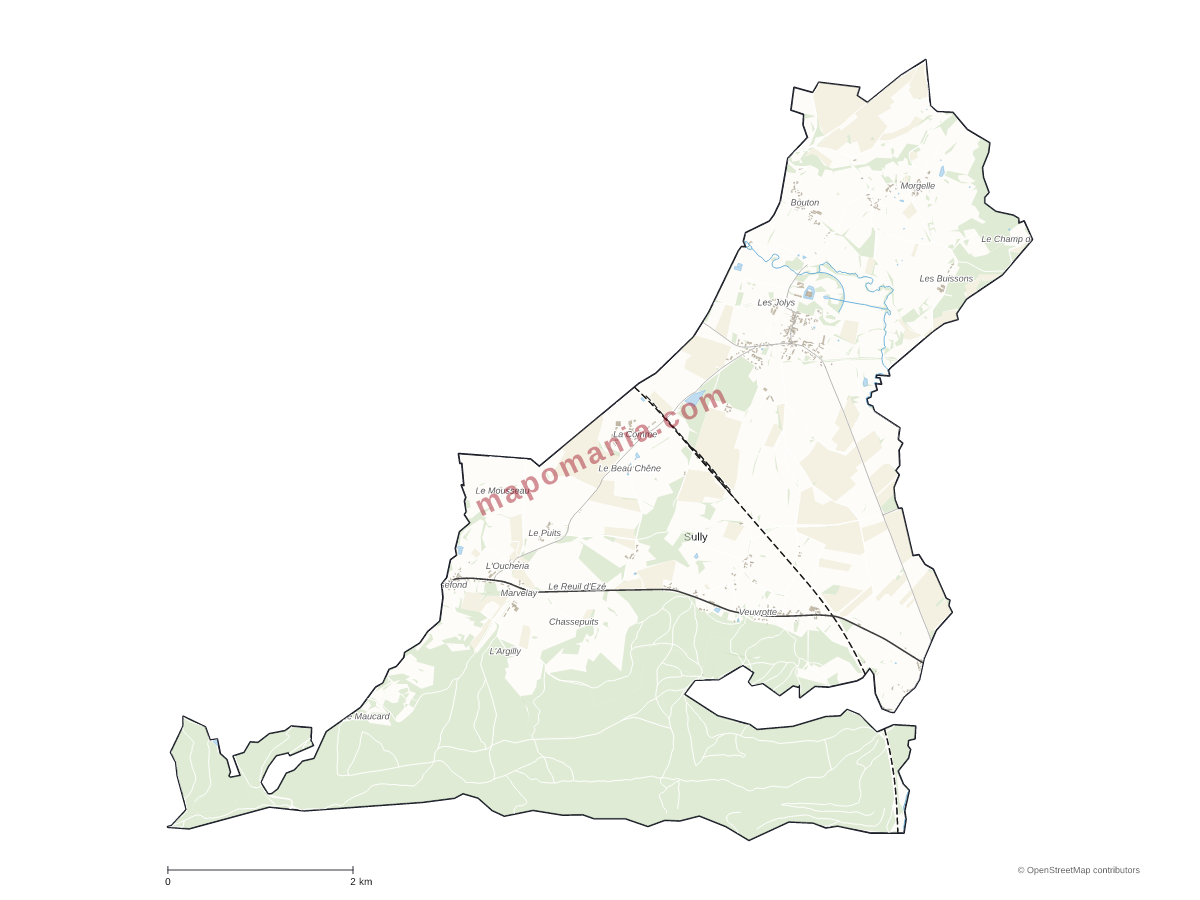 Carte de Sully à personnaliser