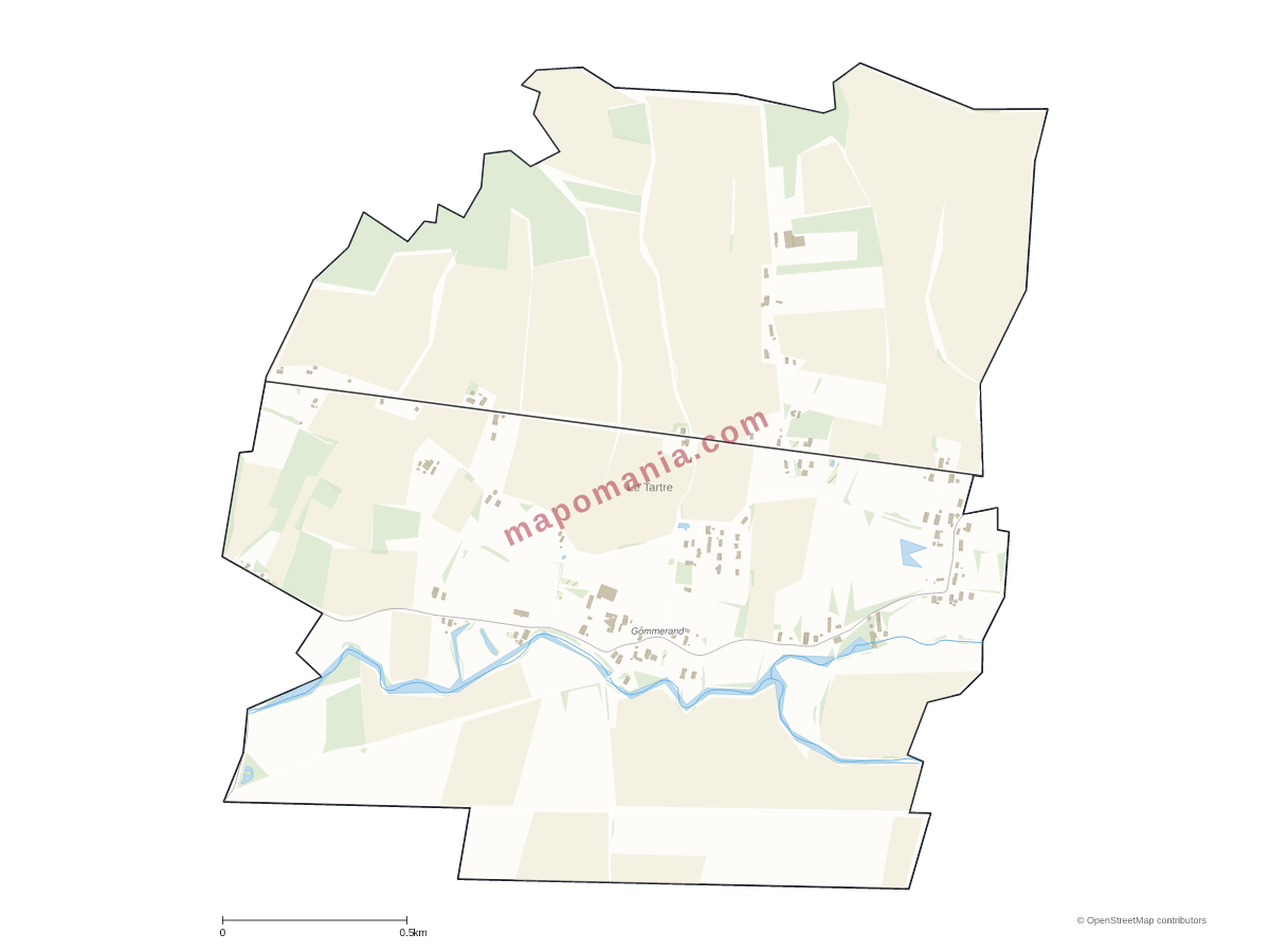 Carte de Le Tartre à personnaliser