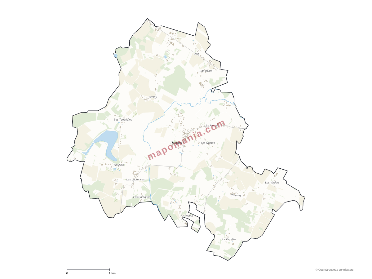 Carte de Torpes à personnaliser
