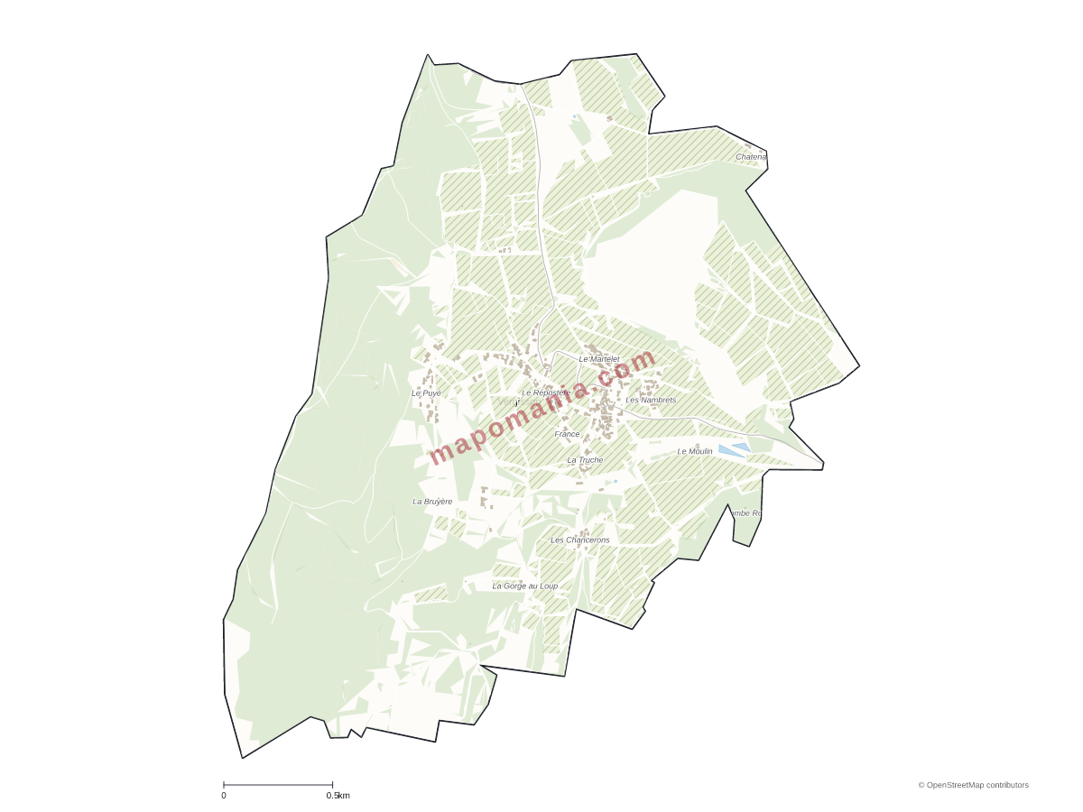 Carte de Vergisson à personnaliser