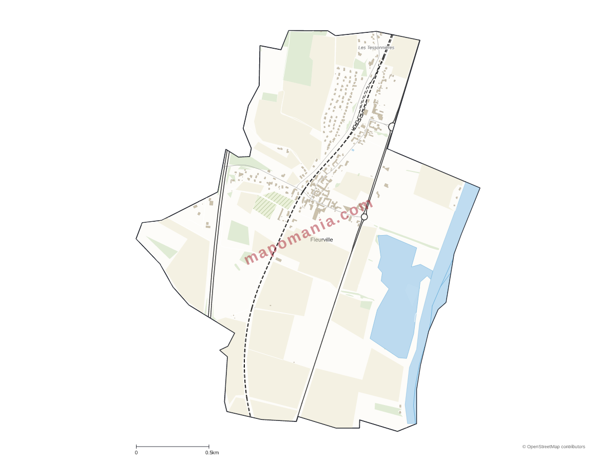 Carte de Fleurville à personnaliser