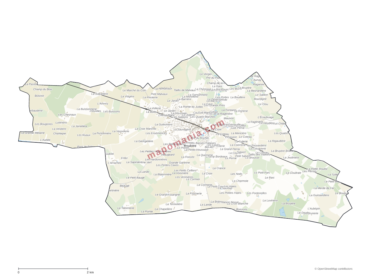 Carte de Bouloire à personnaliser