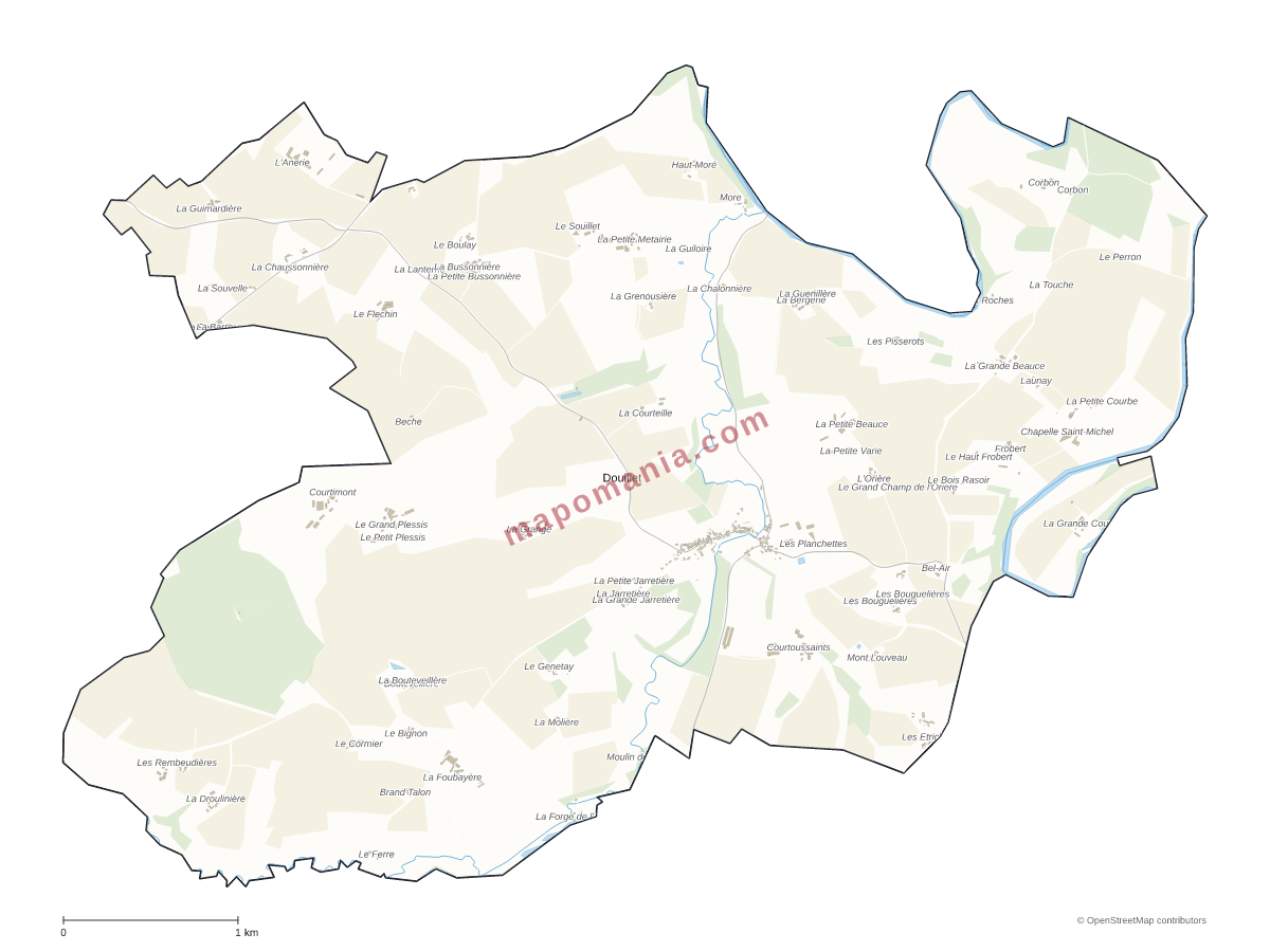 Carte de Douillet à personnaliser